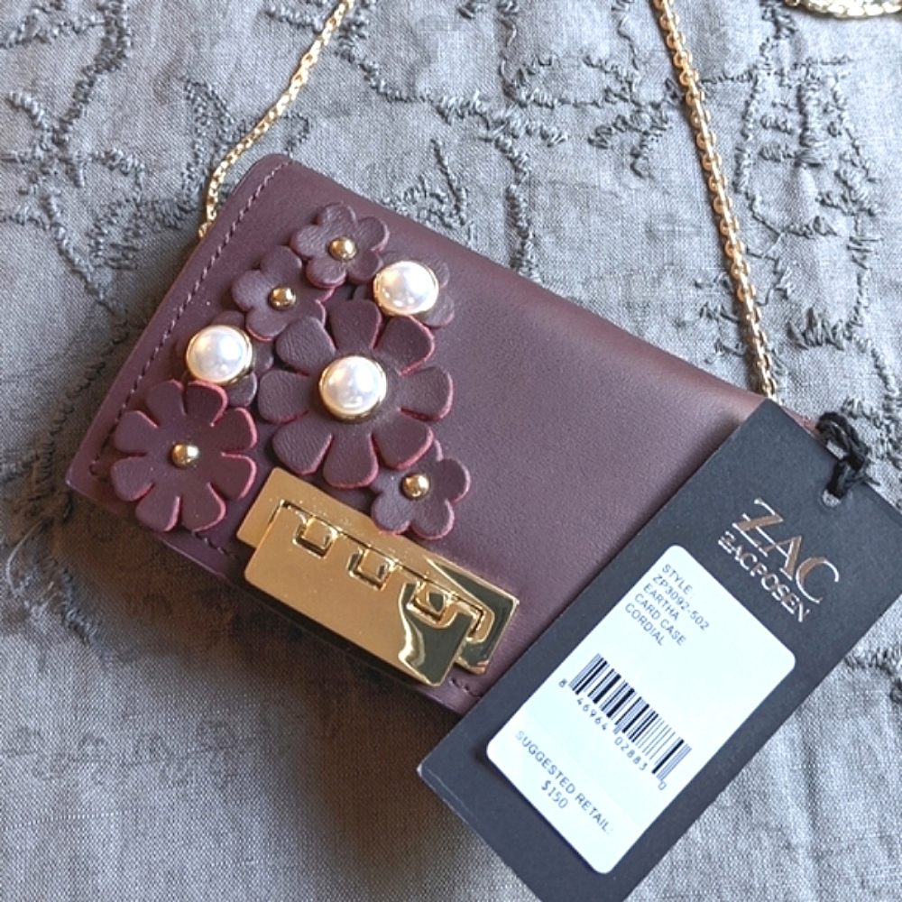 {Zac Posen} Card Wallet w/Chain